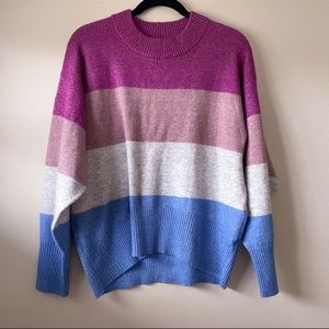 Target/A New Day pink and blue striped sweater